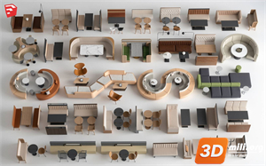 Cafe Furniture Skp Files 